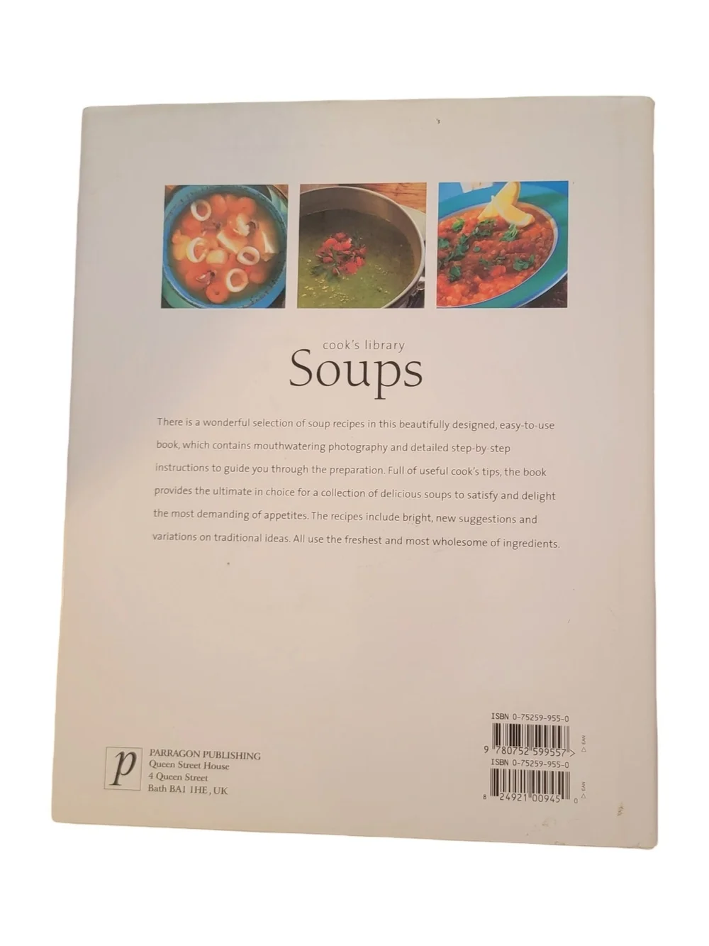 Soups Cookbook - White Cover